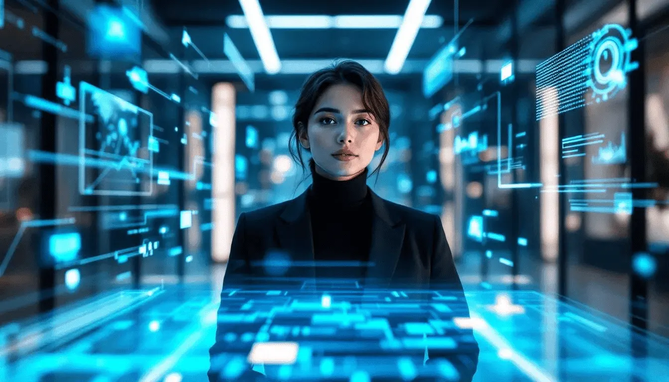 Un créateur utilisant l'intelligence artificielle pour produire du contenu sur YouTube.