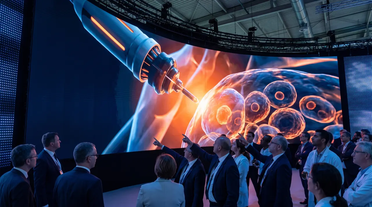 Animation 3D du mode d’action d’un dispositif médical pour un congrès international