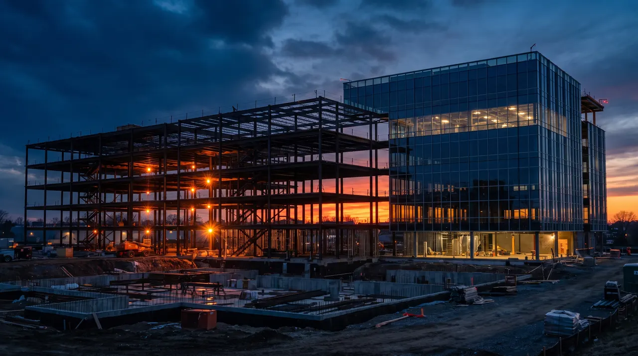 Timelapse de chantier sur dix-huit mois pour un programme tertiaire