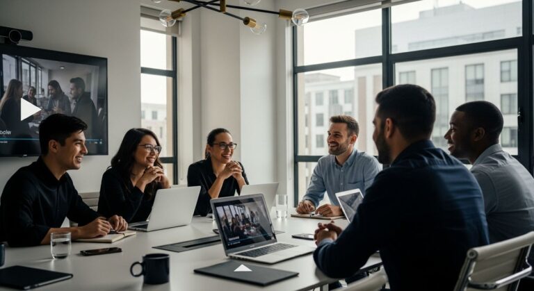 corporate video meeting