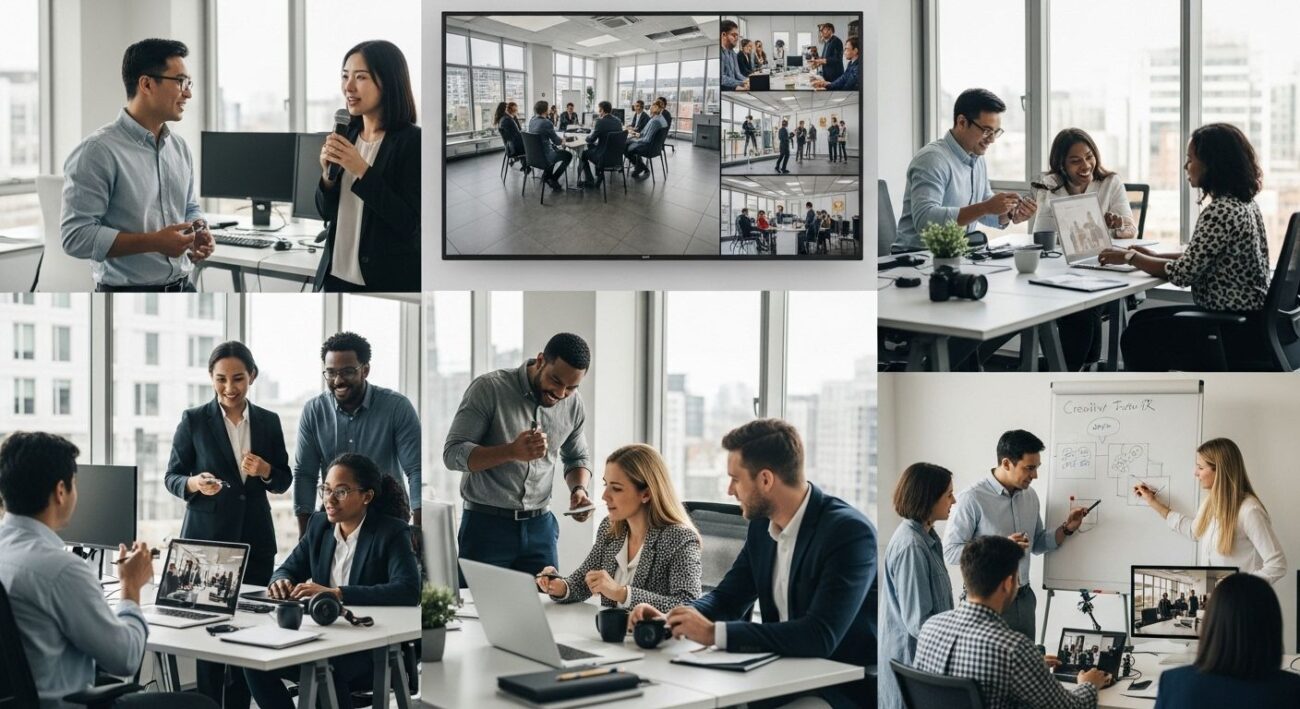 vidéo d’entreprise, création vidéo, équipe professionnelle