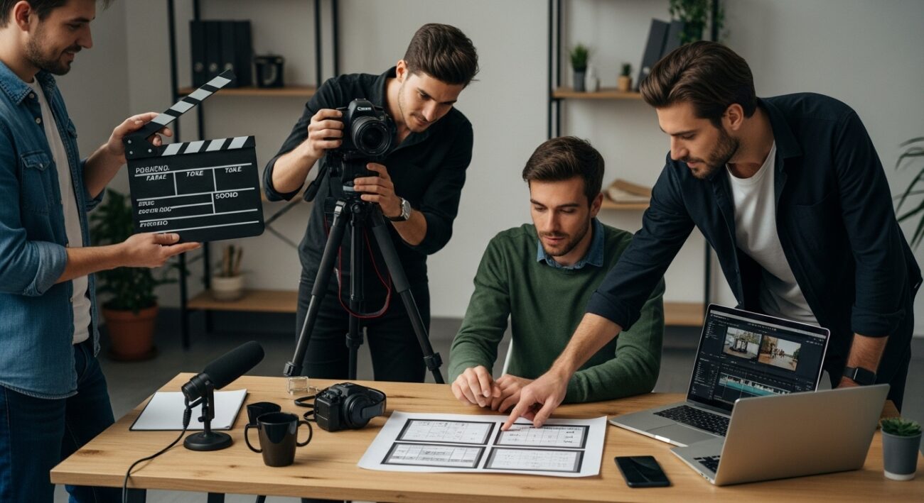 vidéo d’entreprise production étape